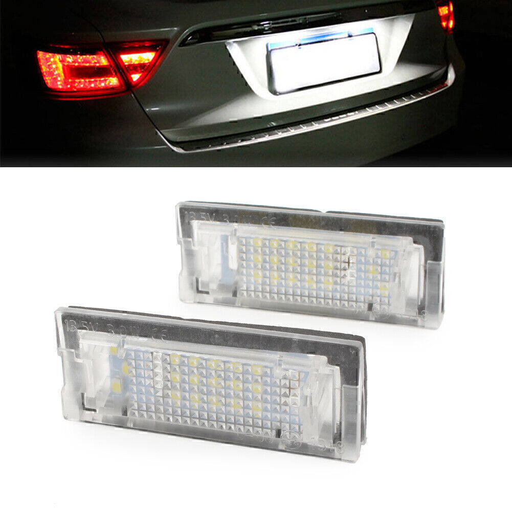 2pcs LED Number License Plate Lights Lamp Fit for BMW E39 5D 5 Door Wagon Touring