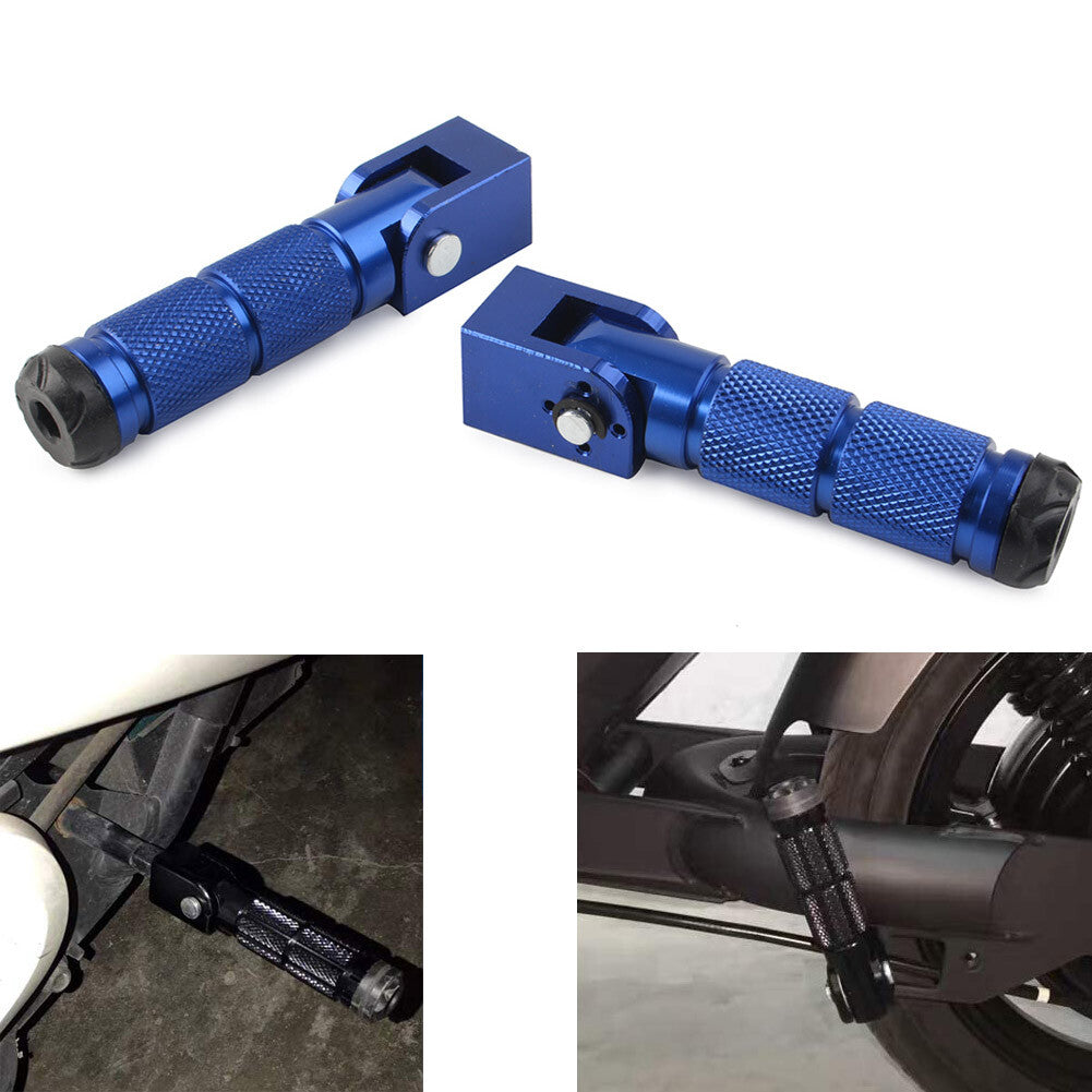 M8 Footpegs Folding Passenger Foot Pegs Fit for YAMAHA for Suzuki for Kawasaki ATV Universal