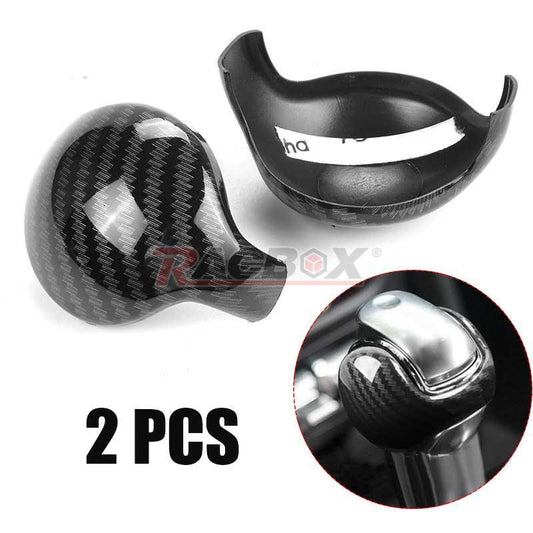 Carbon Fiber Interior Gear Shift Knob Trim Cover Tool for Ford for Mustang 2015-2019