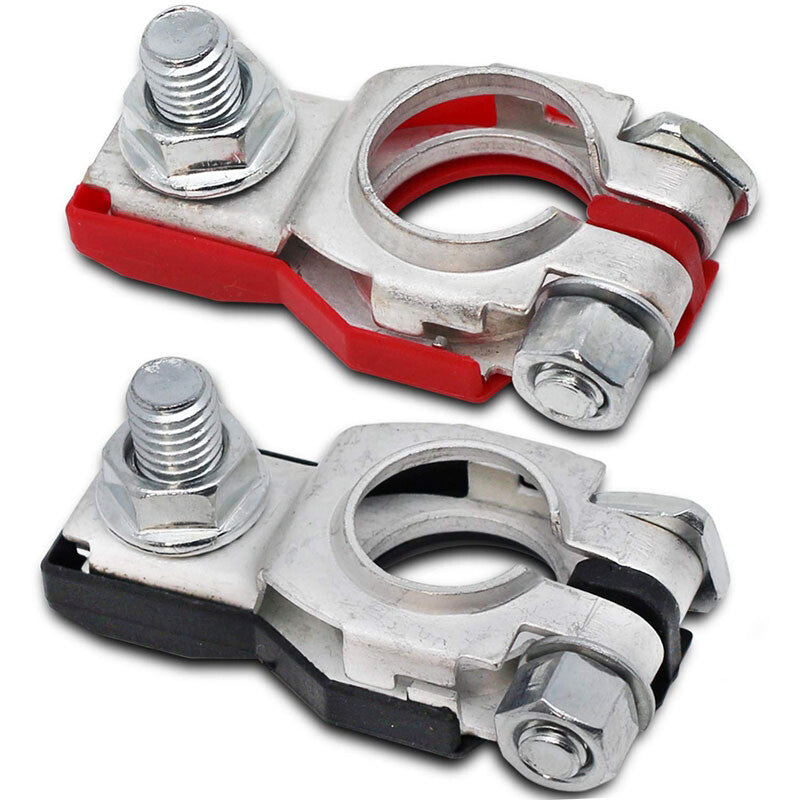 Universal Car Battery Terminal Connector Top Post Positive Negative Heavy Duty