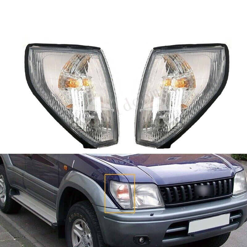 Pair of corner lights/turn signals for Toyota for Land Cruiser FJ90 LJ95 Prado 1997 - 1999