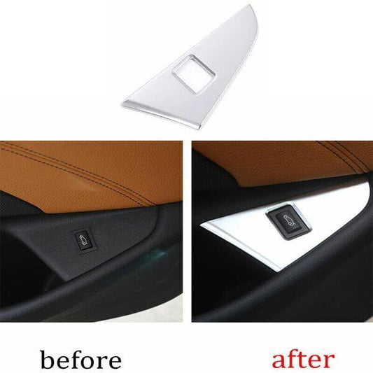 Tailgate Rear Door Button Cover Trim for BMW 5 Series G30 2018-2022 Silver ABS