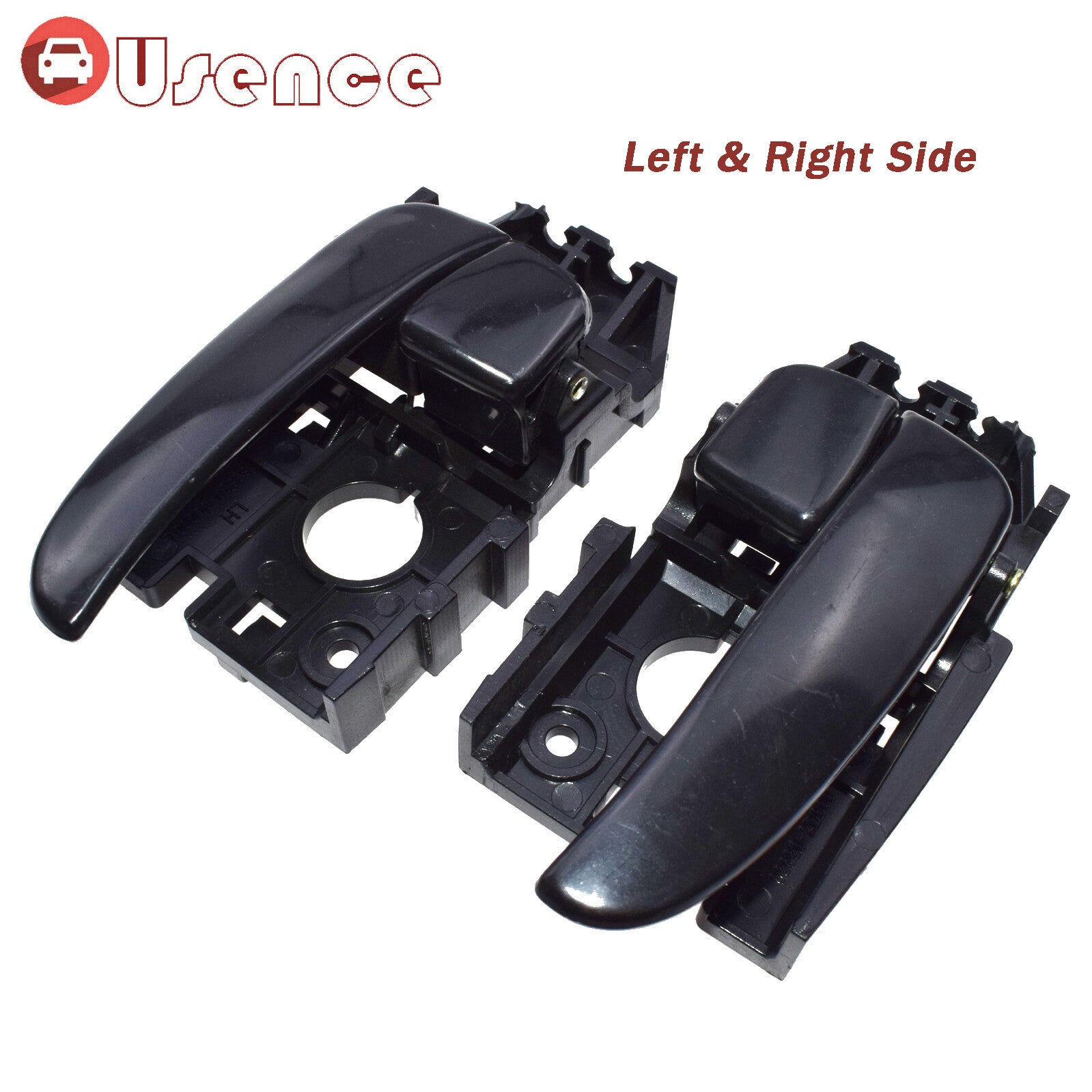 Pair Front Left  Right Inside Black Door Handle for Hyundai for Elantra 2001-2006