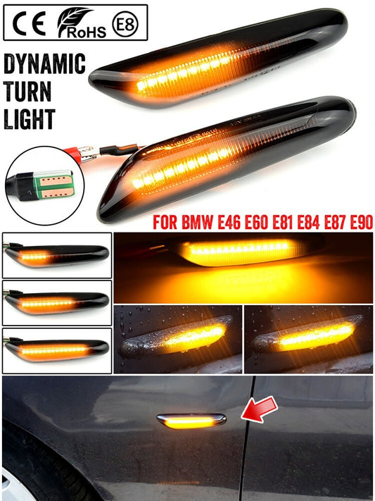 Dynamic Smoke LED Side Turn Signal Lamp for BMW X1 E84 Pre-facelift 2010-2012
