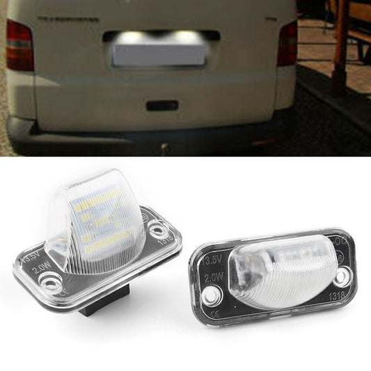 2X Error Free 12V LED License Plate Light for VW T4 Transporter Caddy 1990-2003