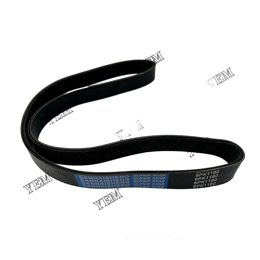 QSX15 alternator belt 8PK1180 6PK1180 suitable for excavator diesel engines.