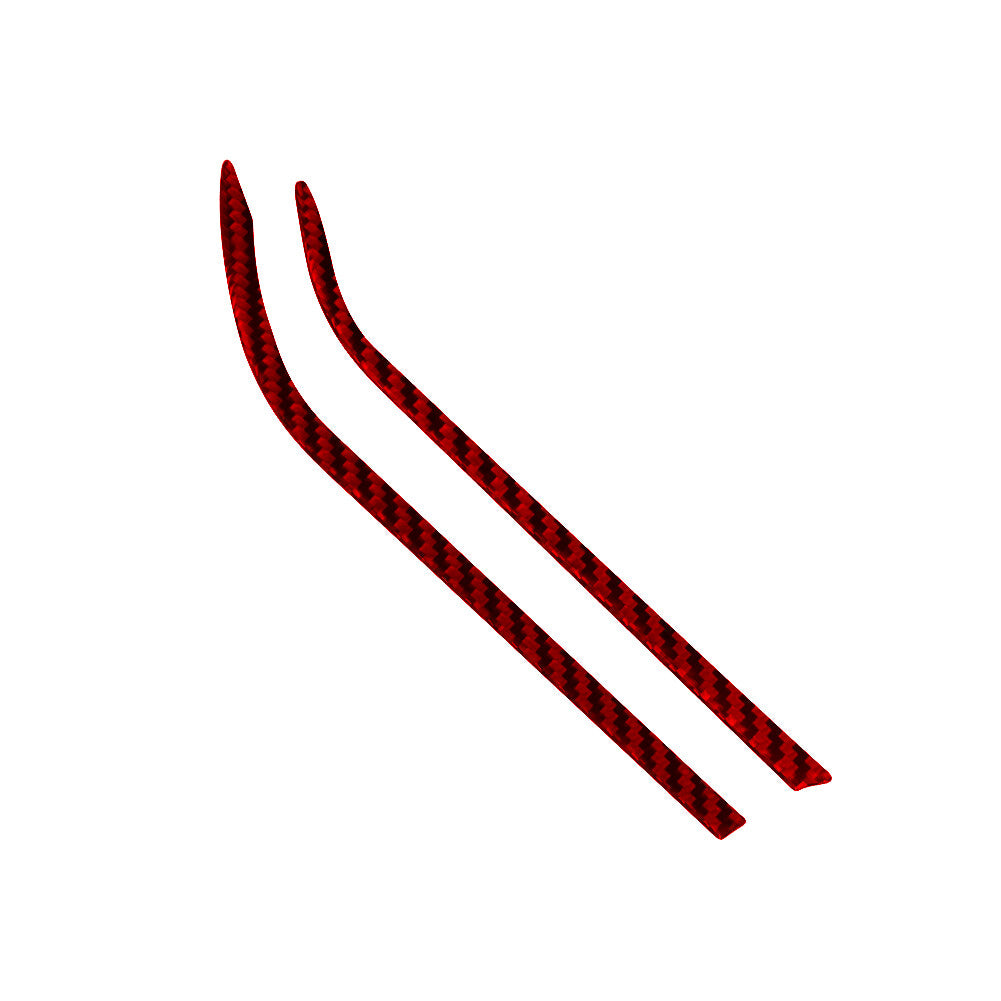 Red Carbon Fiber Driver Side Air Vent Below Cover Trim for Ford Explorer 2020-23