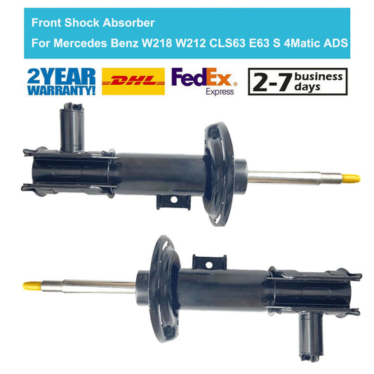 Pair Front Shock Absorber ADS Fit for Mercedes W212 CLS63 E63 AMG 4Matic 2014-2018