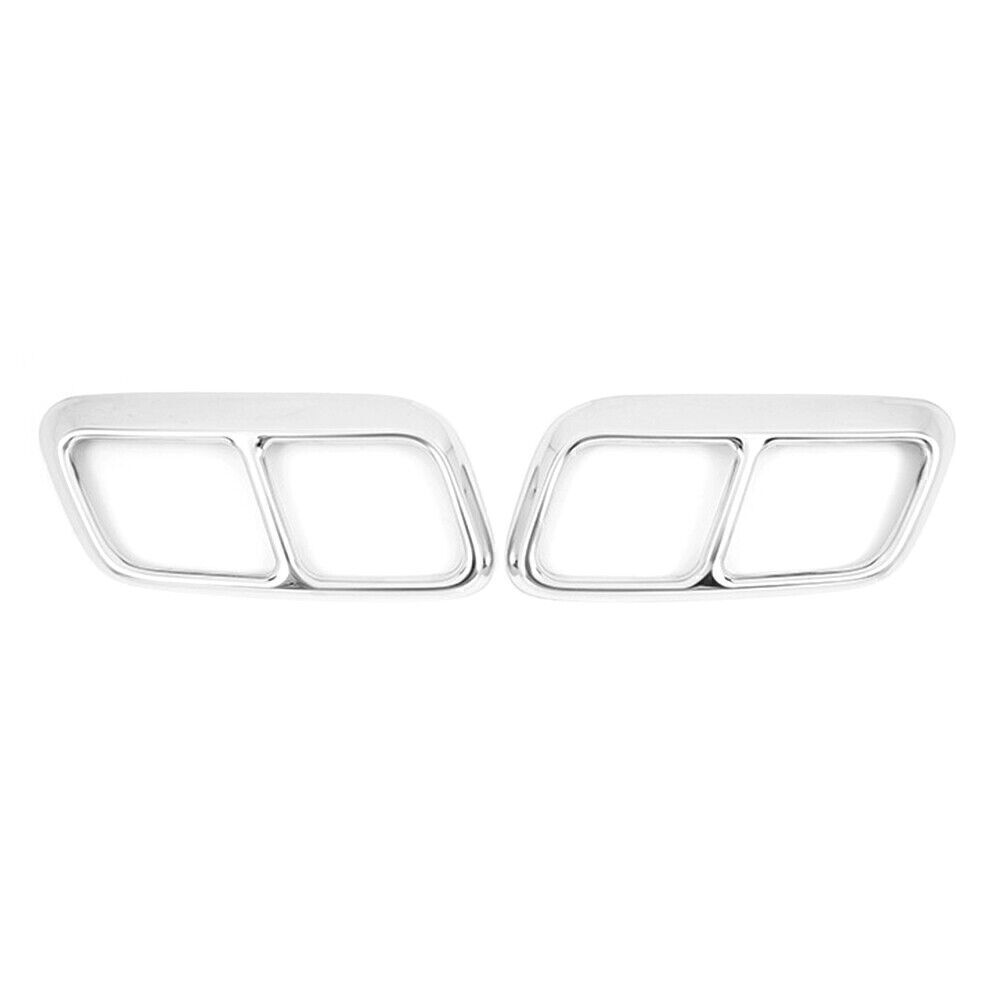 Exhaust Muffler Tail Pipe Cover for Land Rover for Range Rover Sport 2018-19 Silver