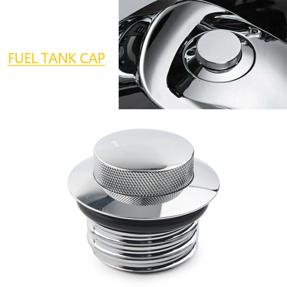 Flush Pop Up Reservoir Gas Cap Vented Fuel Tank Screw for Harley Touring