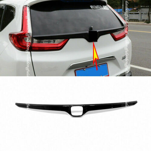 Gloss Black Rear Door Trunk Lid Logo Strip Cover Trim for Honda CR-V 2017-2022