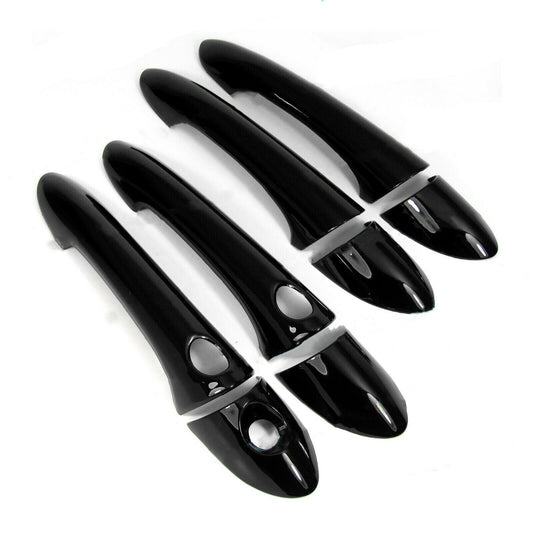 For 11-14 for Hyundai Sonata Glossy Piano Black Side for Smart Door Handle Covers Trims
