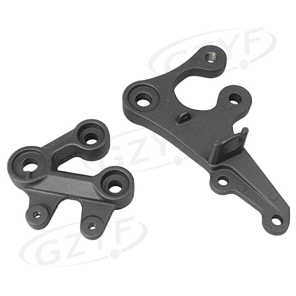 Front Footpegs Footrests Bracket Kit Fit for Suzuki GSXR1000 2005-2010 Driver Rider