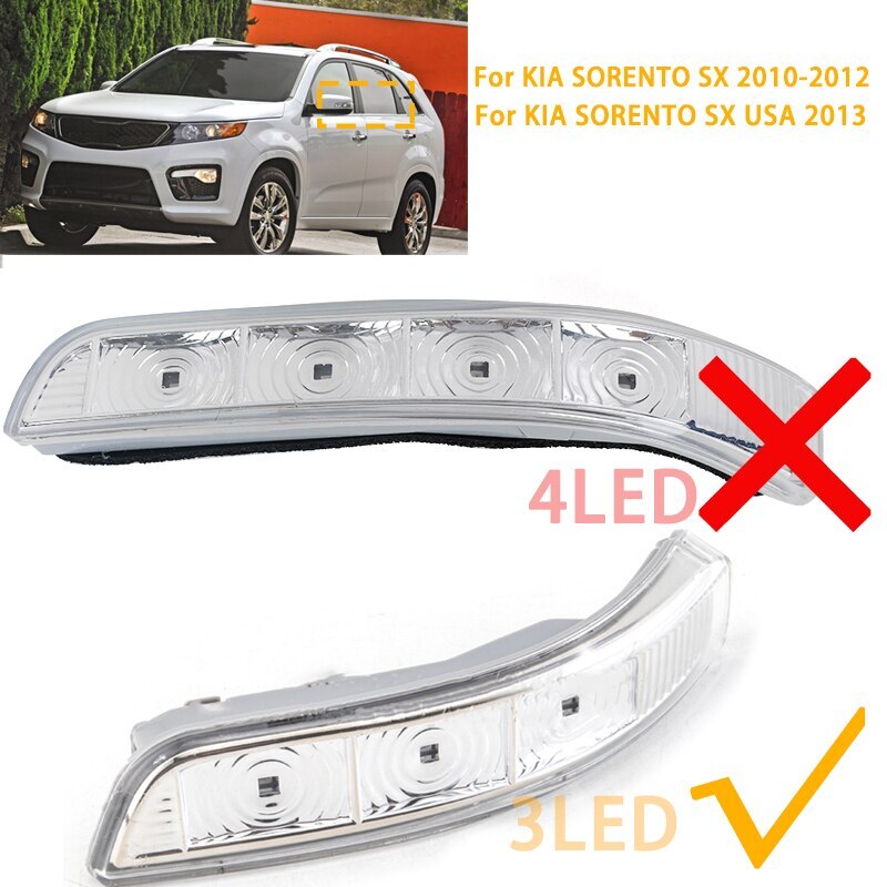 Right Rearview Mirror Signal Light for Kia Sorento SX 2010-2012 SX LX 2013