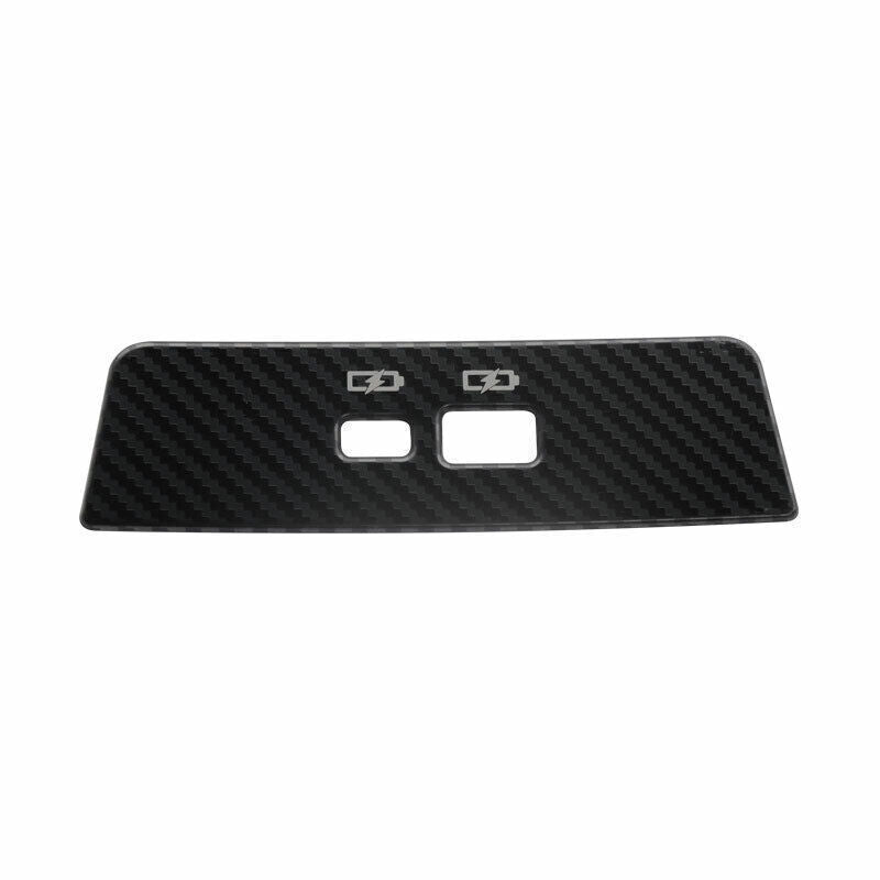 Rear USB Socket Switch Cover Trim for Nissan Altima 2019-2022 Steel Carbon Fiber