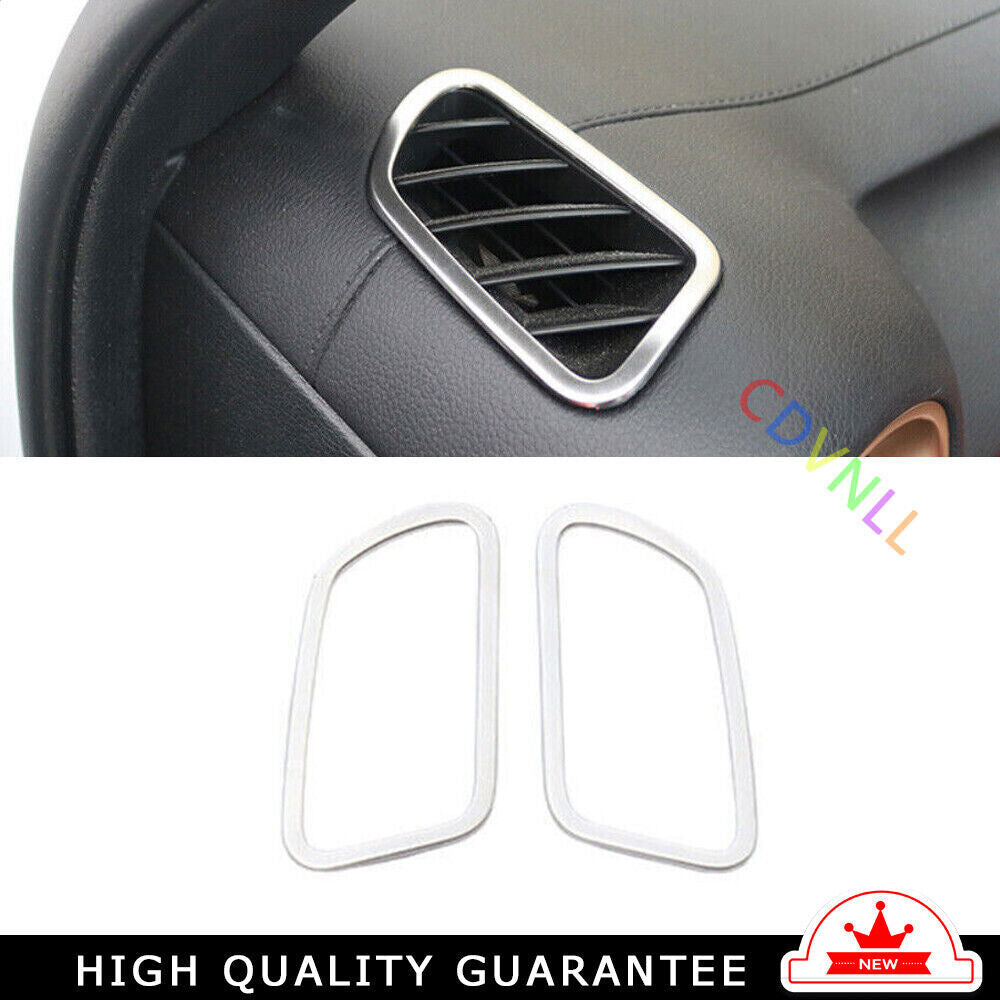 Instrument LR Air Outlet Vent Trim Fit for Kia K3 Forte 2019-22 Silver Titanium