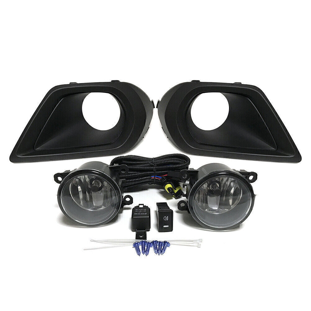 Pair Fog Light Lamp+Wiring+Switch Kit Set Fit for Subaru Forester 2014 2015 2016