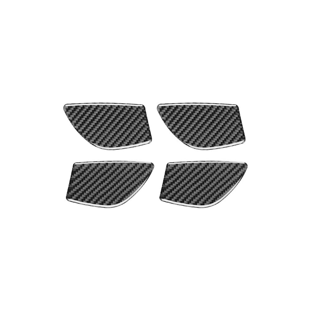 4X Carbon Fiber Door Handle Inner Bowl Cover Trim for Nissan Rogue 2014-2016