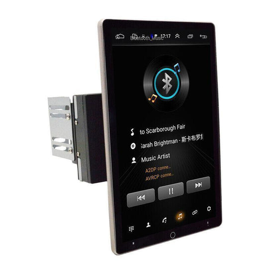 2DIN Thin 10.1 inch Rotatable Android 9.1 Screen Quad Car Stereo Radio GPS Wifi