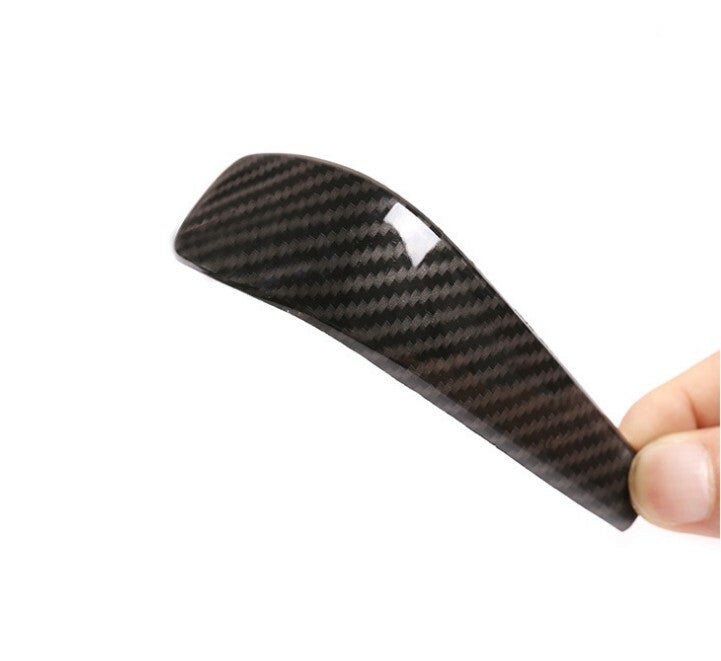 Carbon Fiber Look Gear Shift Knob Cover Fit for BMW 3 Series E90 E92