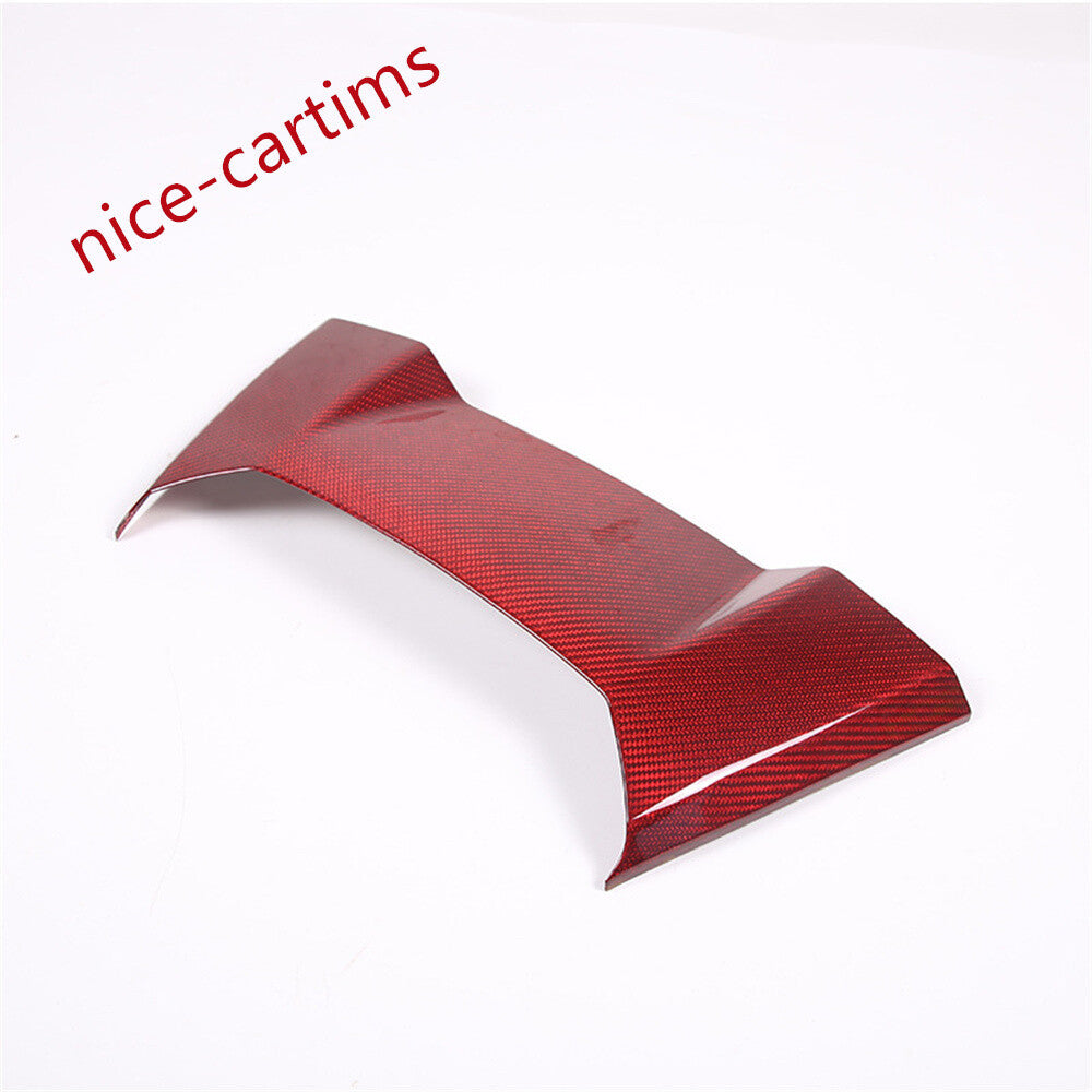 Red Carbon Fiber Rear Speaker Upper Panel Trim Fit for Corvette C8 2020-24 Coupe