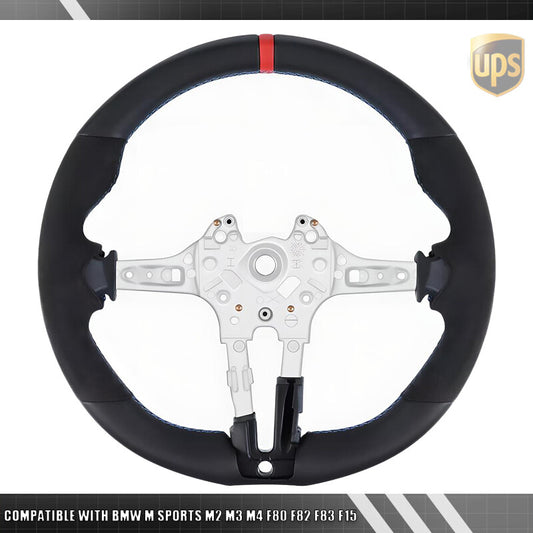 Nappa Leather Steering Wheel Replace for BMW M2 M3 M4 F80 F82 F83 F15 M Sports