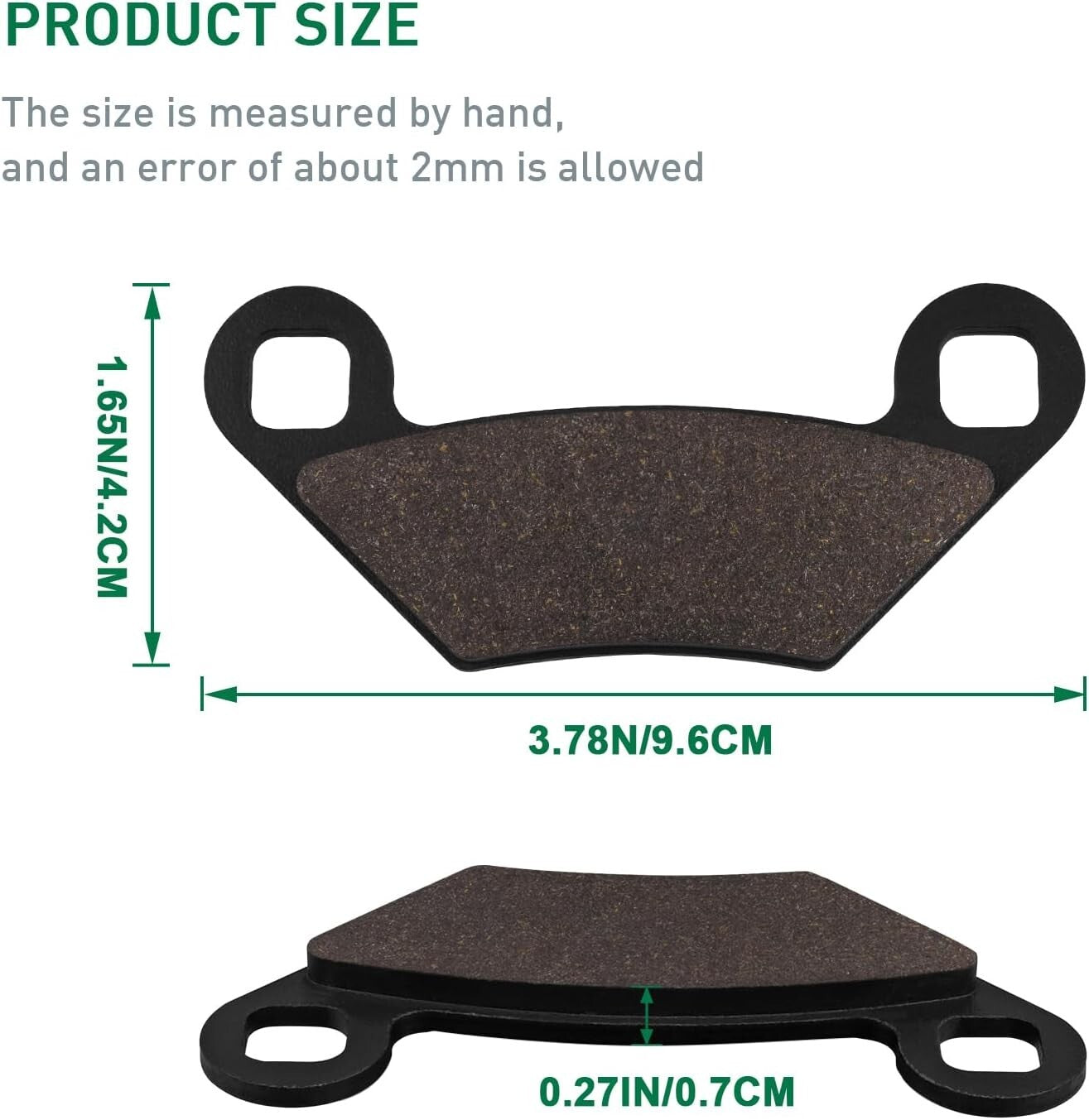 Brake Pads for POLARIS Sportsman 550 XP X2 Touring EPS 2009-18, Sportsman 500 XP