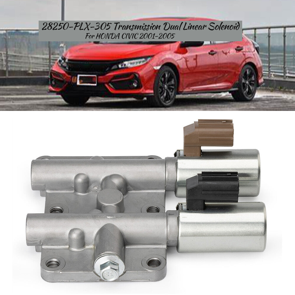 1X 28250-PLX-305 Transmission Dual Linear Solenoid for HONDA for CIVIC 2001-2005