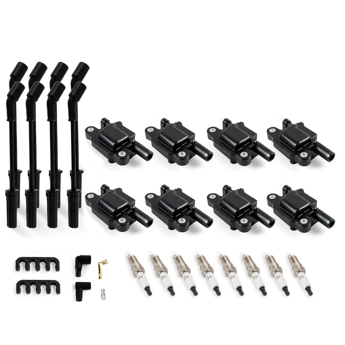 8 UF413 Ignition Coils + 41-962 Spark Plugs + Spark Plugs Wires for Buick for Chevy