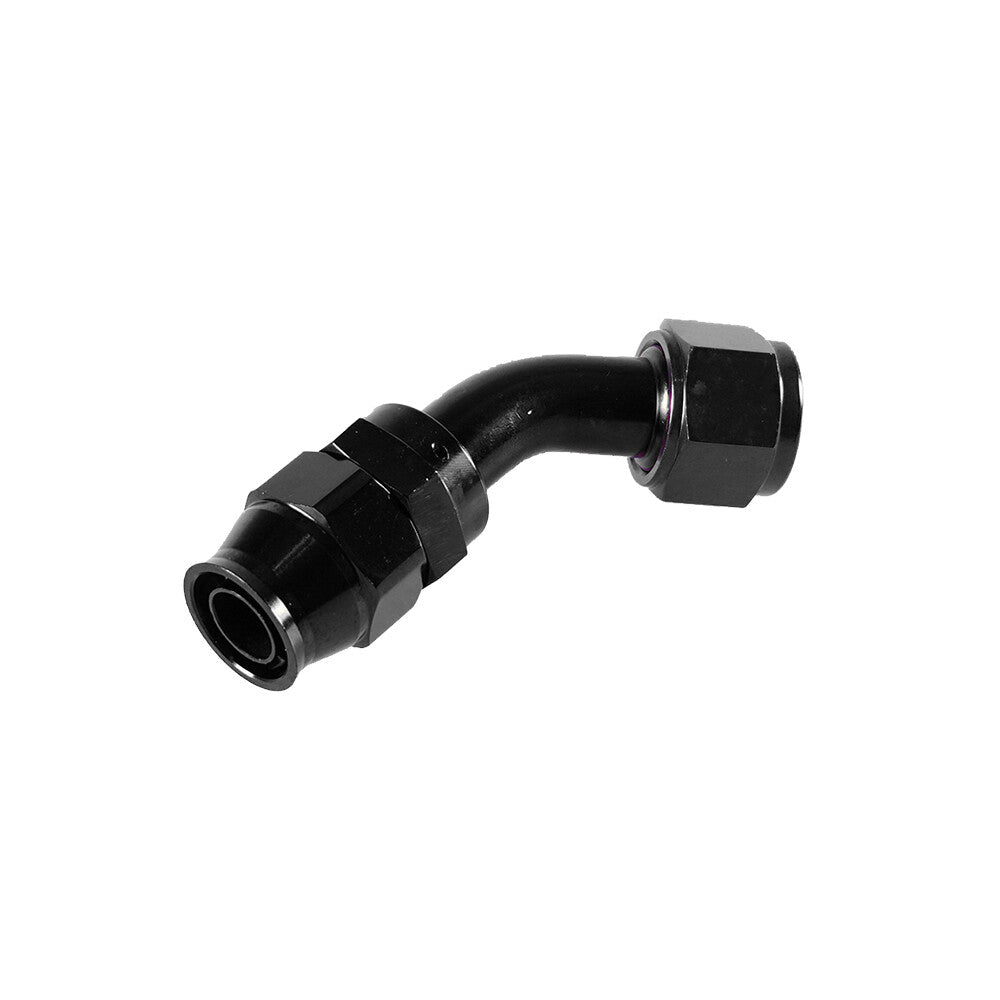 10AN PTFE Hose End Fitting Adapter AN10 45 Degree for PTFE Hose Line Only Black