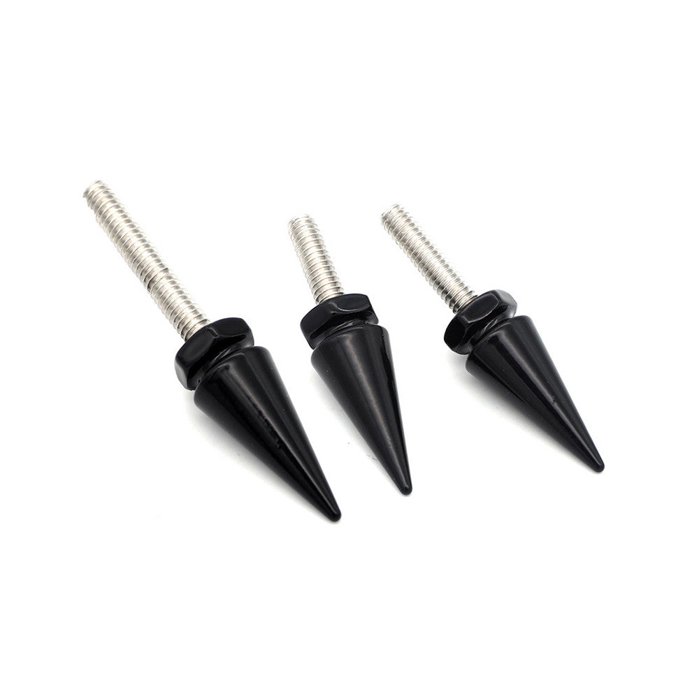 3x Black Windscreen Spike Windshield Bolt Screws Kit for Harley Electra Glide
