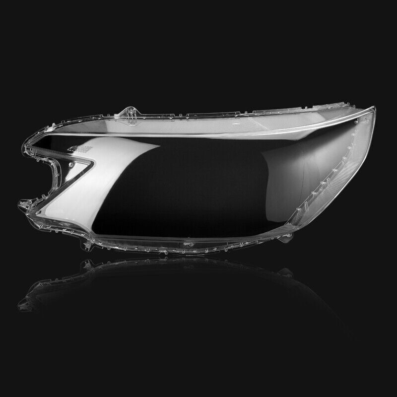 A pair of headlight lens caps and covers for Honda CRV 2012, 2013, and 2014 models.