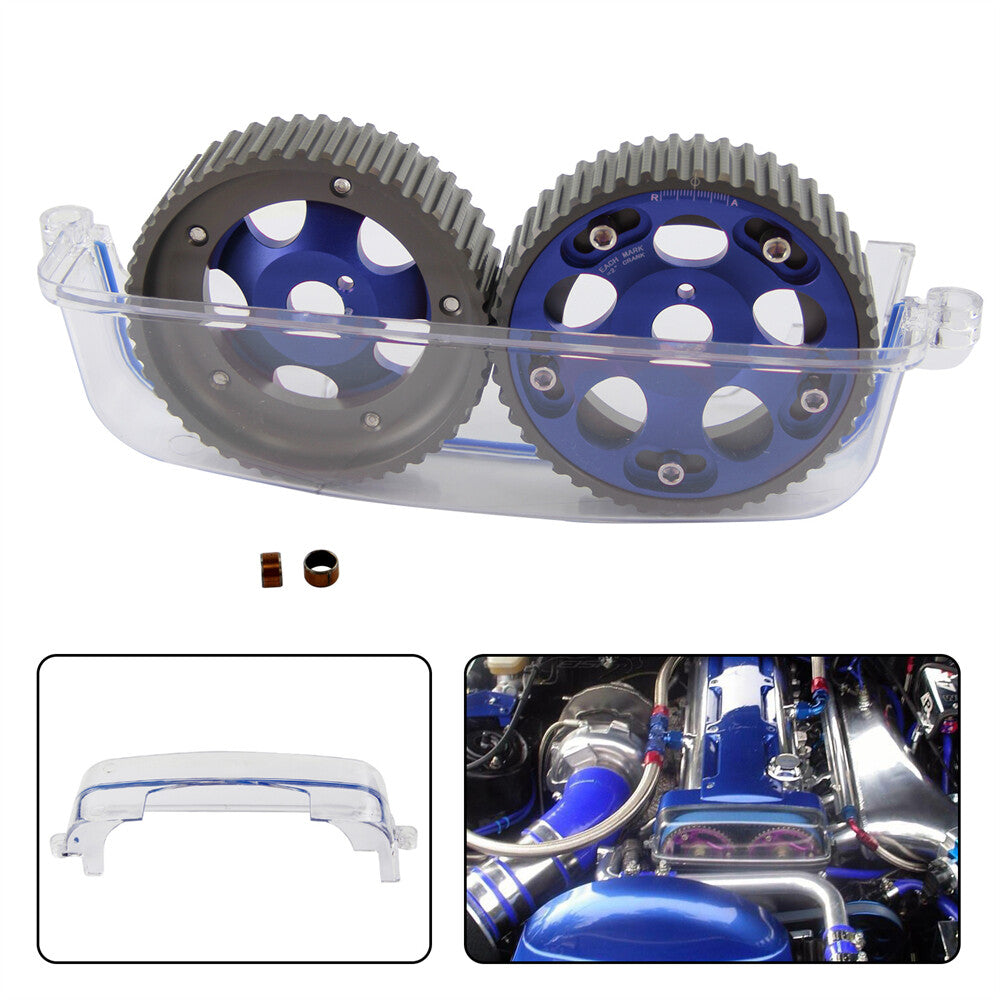 Cam Cover+Cam Gear Pulley for Toyota Supra Soarer 2JZGTE JZA80 for Lexus SC300 IS300