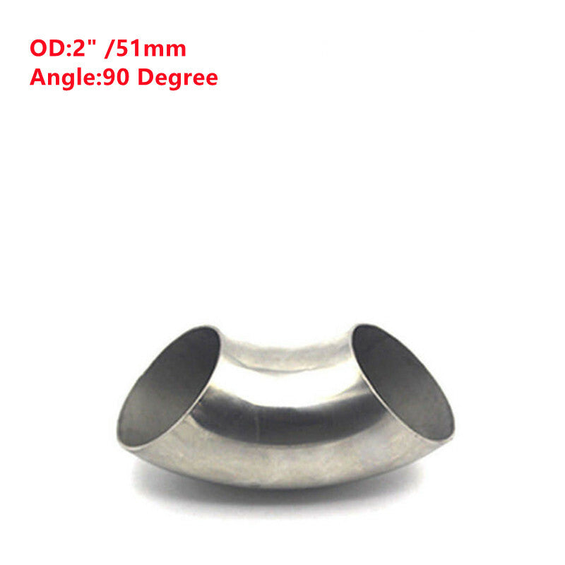2-inch/51mm Stainless Steel Automotive 90¡« Exhaust Pipe Bend Elbow Fittings