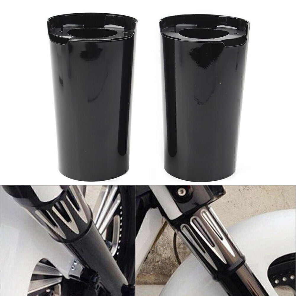 Black Fitk Slider Covers Fit 2014-Up 15 for Harley Touring Electra Street Tri Glide