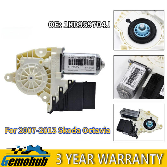 Passenger Window Lifter Regulator Motor Rear Right For 2007-2013 for Skoda Octavia