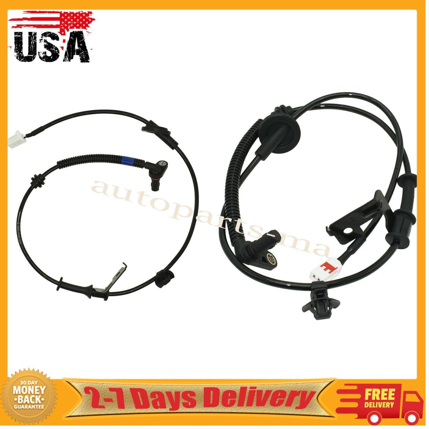 2PCS Rear ABS Wheel Speed Sensor for 2011-18 for Hyundai Accent ALS2654 ALS2653