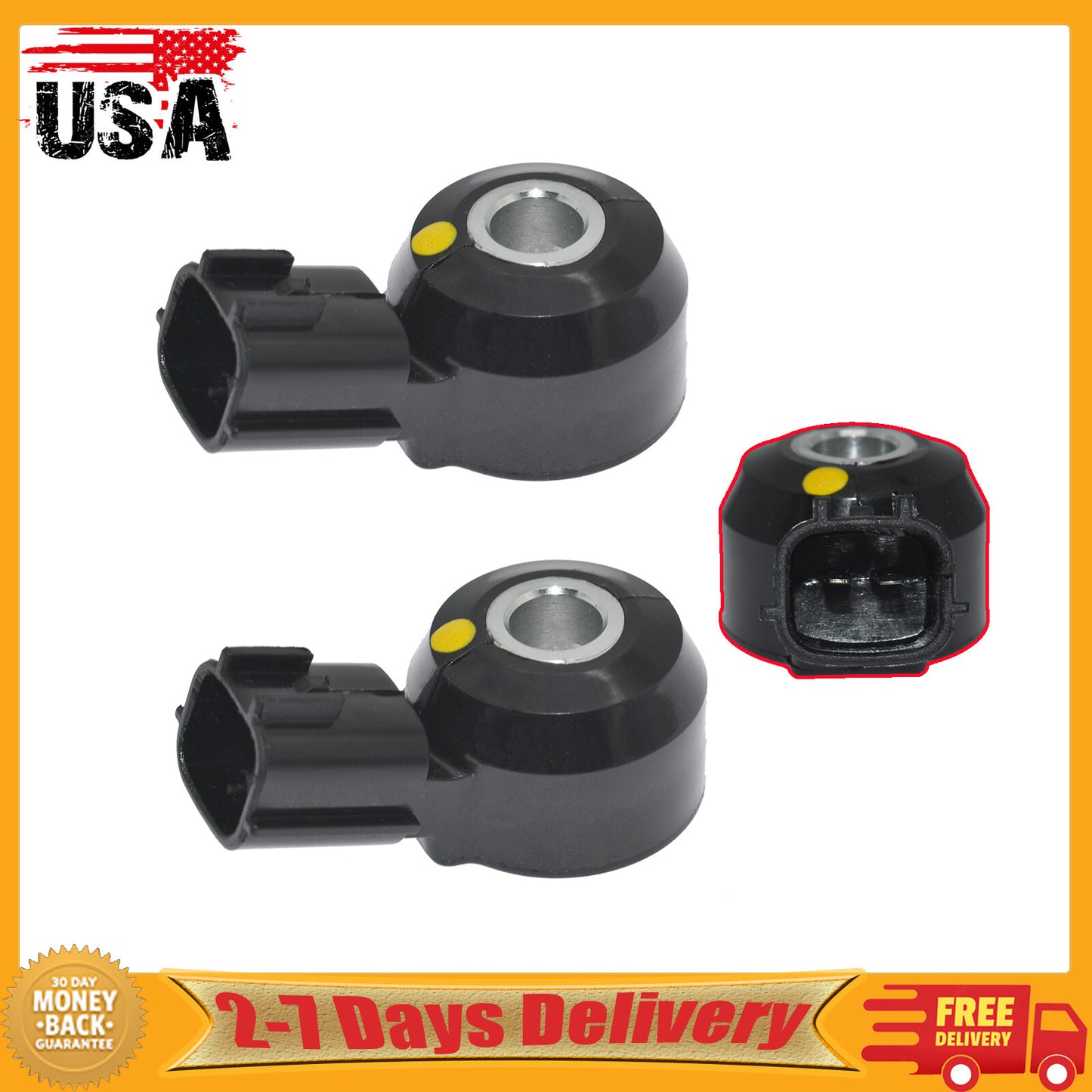 2pc Knock Sensor 22060-7B000 for Nissan Frontier Xterra for Mercury Villager 3.3L V6