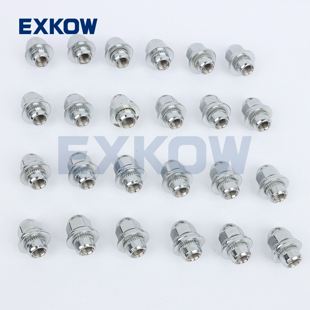 24x Shank Washer Alloy Wheel Nut fits for Mitsubishi Pajero NS Triton ML Lancer GTO