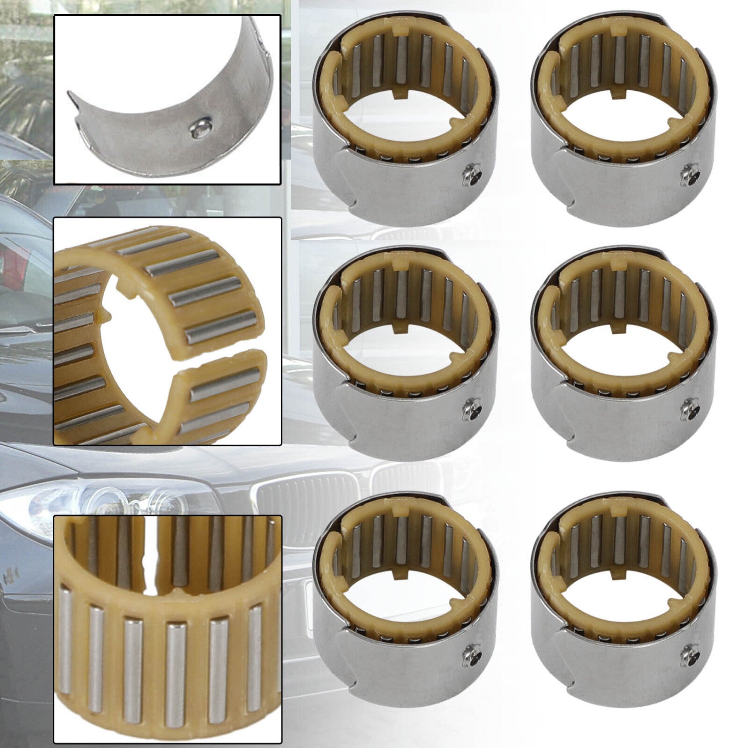 6 x Engine Eccentric Shaft Camshaft Needle-Bearing Fit for BMW X5 F15 E53/70