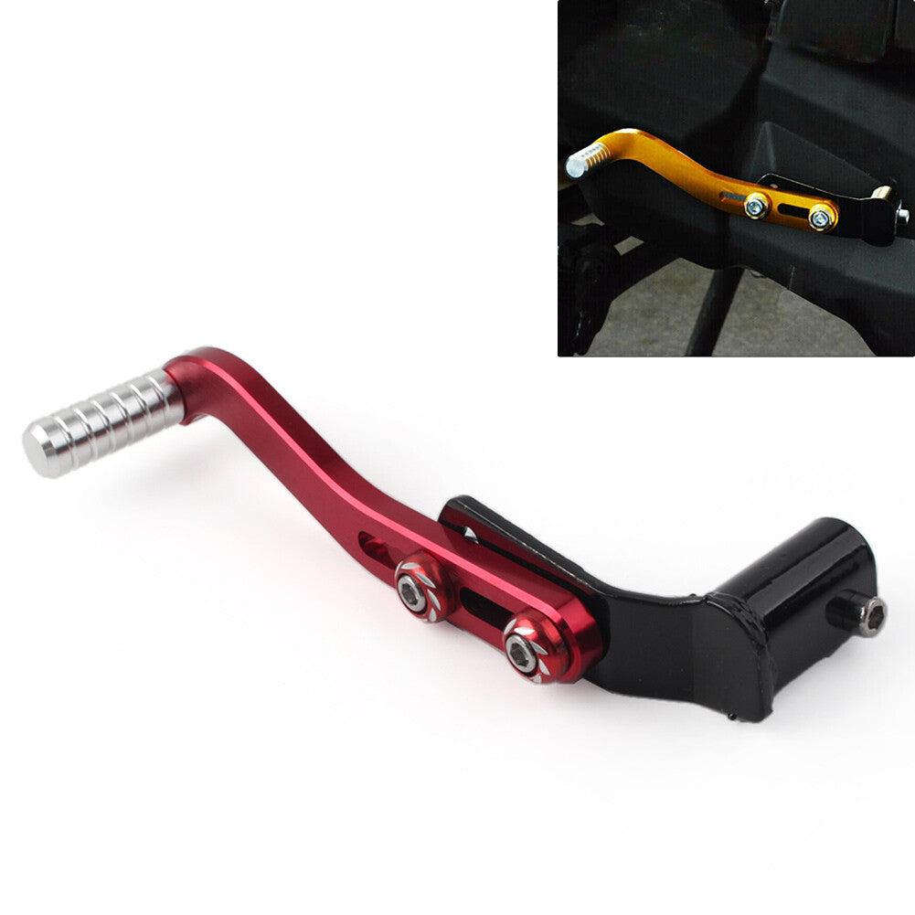CNC Gear Shift Lever Footrest Pedal Foot Rest Shifter Red Aluminum Universal