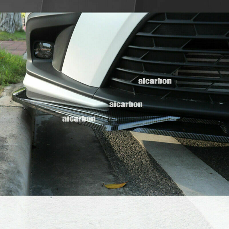 for Honda for Civic 11th 2022-2023 Carbon Fiber Front Bumper Splitter Corner Guard2