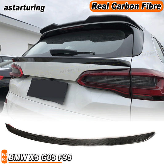 Fit for BMW X5 G05 F95 2019-20 Rear Middle Spoiler Trunk Wing Real Carbon Fiber