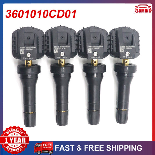 4PCS 3601010CD01 TPMS for ChangAn CS35 CS55 PLUS Raeton CC Tire Pressure Sensor