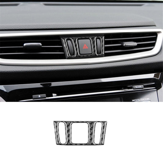 Carbon Fiber Warning Light Inner Frame Cover Trim for Nissan Rogue 2014-2016