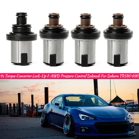 4-piece torque converter AWD pressure control and lock-up solenoid valves for Subaru TR580 690