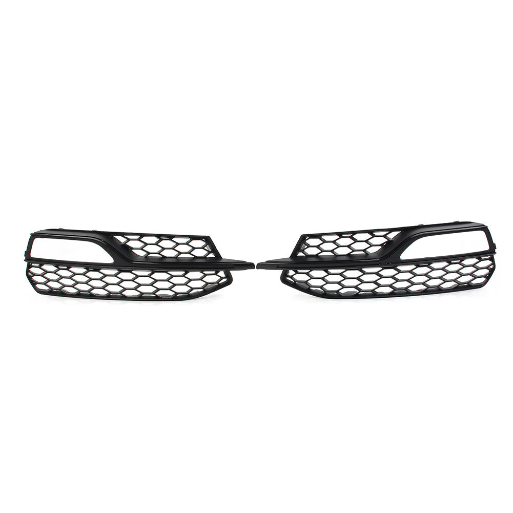 A pair of honeycomb front bumper fog light grille covers are suitable for Audi A3 S3 2013-17