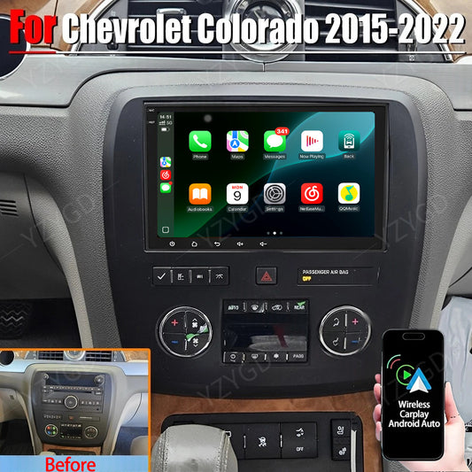 Carplay Car Stereo Radio for Chevrolet Colorado 2015-2022 GPS Navi Screen Wifi