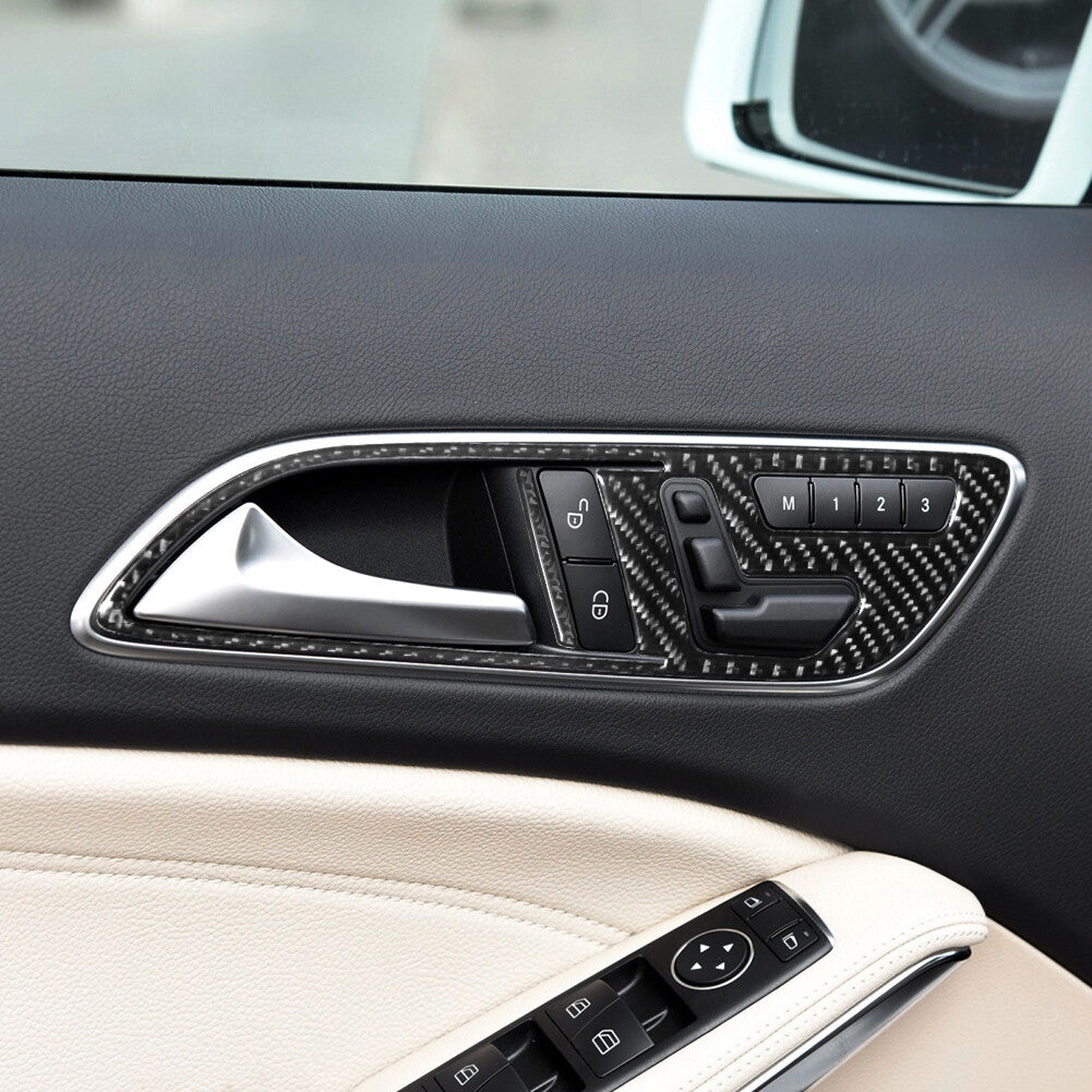 3Pcs Front Door Handle Trim Cover for Mercedes Benz CLA 2014-2018/GLA 2015-2018