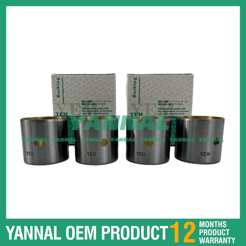 Four new 4BE1 connecting rod bushings for Isuzu diesel engines.